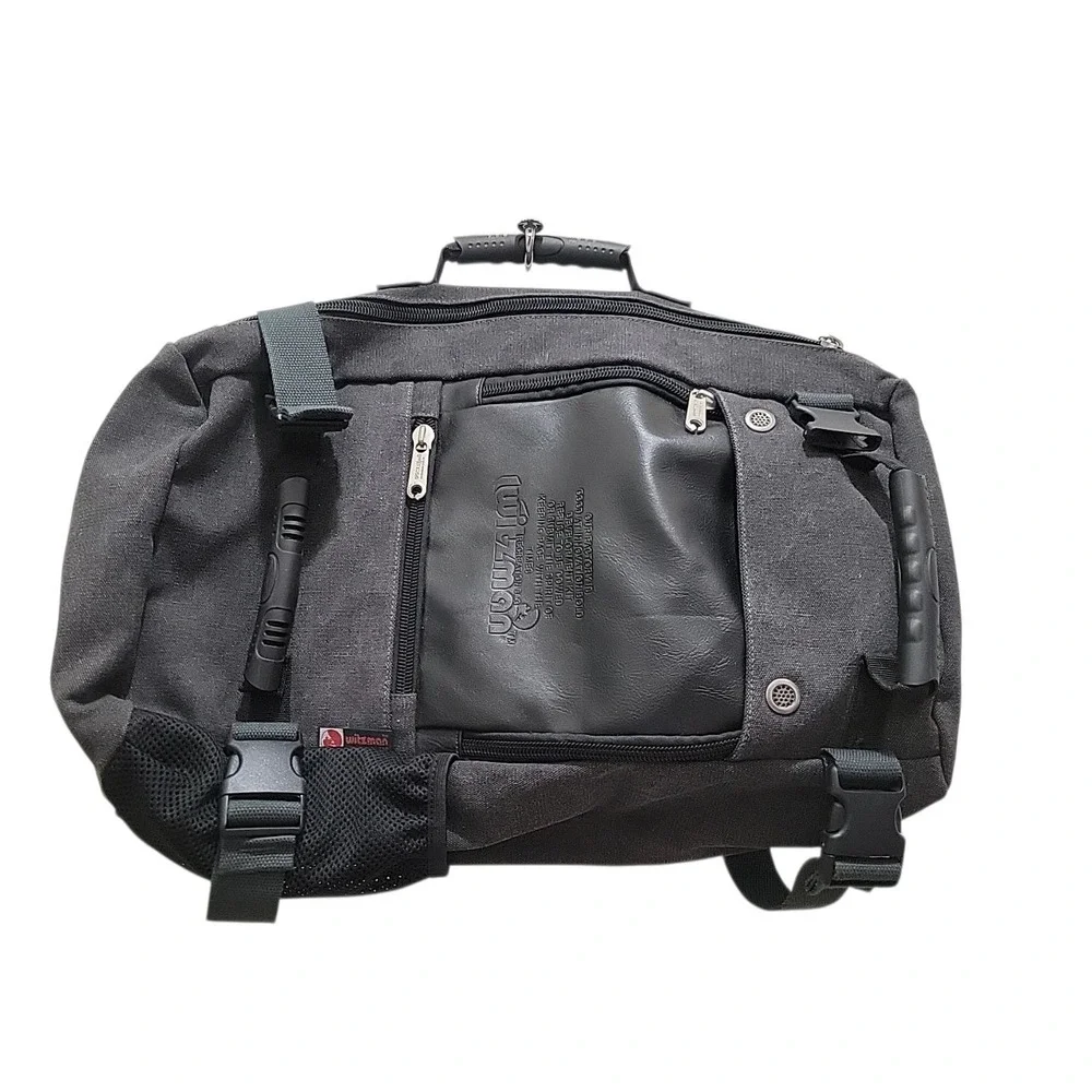 WITZMAN Travel Backpack Soft Sided Suitcase Carry On. Dark Gray. NWOT